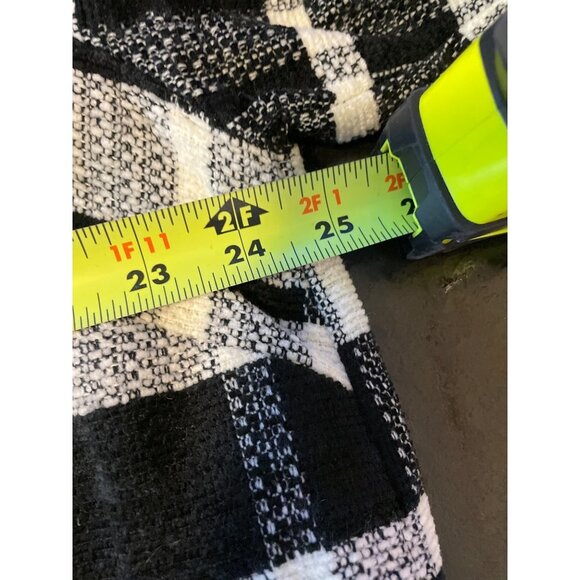 Monterey by Koret Black White Plaid Shacket Top Jacket Sz 18W - Picture 8 of 11